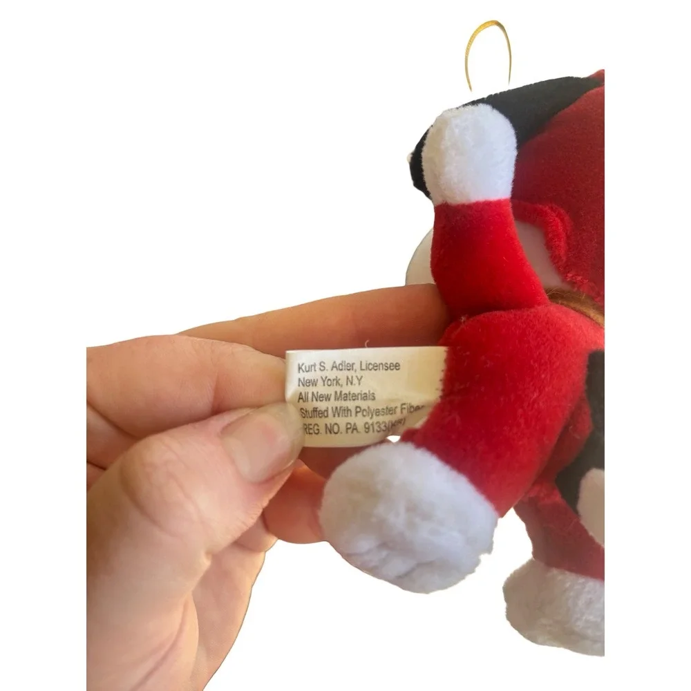 Peanuts Snoopy Reindeer Plush Christmas Ornament Kurt S Adler Red Holiday‎ Small
